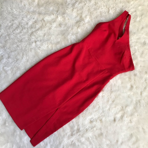 NWT Likely Red One Shoulder Cutout Lisette Dress - Picture 6 of 15